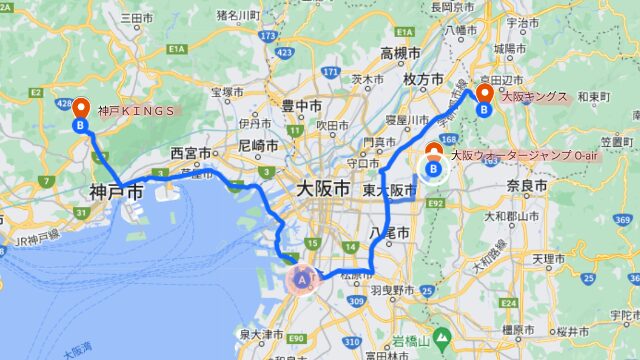 堺駅からオフトレ施設